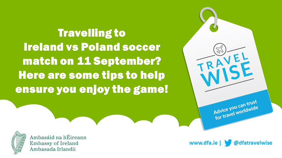 Travel Advice Ireland vs Poland match Wroclaw 11 September